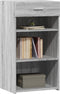 vidaXL - Dressoir - 50x42,5x93 - cm - bewerkt - hout - grijs - sonoma - eikenkleurig