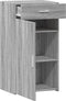 vidaXL - Dressoir - 50x42,5x93 - cm - bewerkt - hout - grijs - sonoma - eikenkleurig