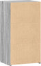 vidaXL - Dressoir - 50x42,5x93 - cm - bewerkt - hout - grijs - sonoma - eikenkleurig