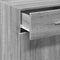 vidaXL - Dressoir - 50x42,5x93 - cm - bewerkt - hout - grijs - sonoma - eikenkleurig