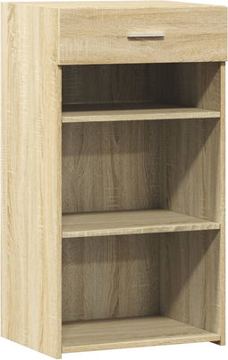 vidaXL - Dressoir - 50x42,5x93 - cm - bewerkt - hout - sonoma - eikenkleurig