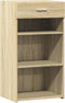 vidaXL - Dressoir - 50x42,5x93 - cm - bewerkt - hout - sonoma - eikenkleurig