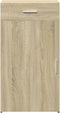 vidaXL - Dressoir - 50x42,5x93 - cm - bewerkt - hout - sonoma - eikenkleurig