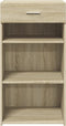 vidaXL - Dressoir - 50x42,5x93 - cm - bewerkt - hout - sonoma - eikenkleurig