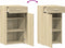 vidaXL - Dressoir - 50x42,5x93 - cm - bewerkt - hout - sonoma - eikenkleurig