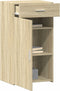 vidaXL - Dressoir - 50x42,5x93 - cm - bewerkt - hout - sonoma - eikenkleurig