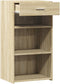 vidaXL - Dressoir - 50x42,5x93 - cm - bewerkt - hout - sonoma - eikenkleurig