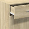 vidaXL - Dressoir - 50x42,5x93 - cm - bewerkt - hout - sonoma - eikenkleurig
