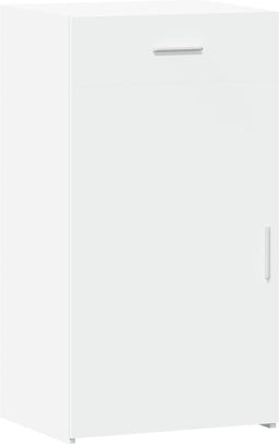 vidaXL - Dressoir - 50x42,5x93 - cm - bewerkt - hout - wit