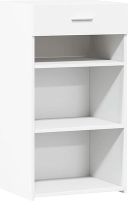 vidaXL - Dressoir - 50x42,5x93 - cm - bewerkt - hout - wit
