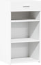 vidaXL - Dressoir - 50x42,5x93 - cm - bewerkt - hout - wit