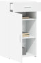 vidaXL - Dressoir - 50x42,5x93 - cm - bewerkt - hout - wit