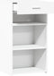 vidaXL - Dressoir - 50x42,5x93 - cm - bewerkt - hout - wit