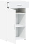 vidaXL - Dressoir - 50x42,5x93 - cm - bewerkt - hout - wit