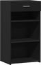 vidaXL - Dressoir - 50x42,5x93 - cm - bewerkt - hout - zwart