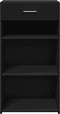 vidaXL - Dressoir - 50x42,5x93 - cm - bewerkt - hout - zwart