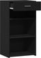 vidaXL - Dressoir - 50x42,5x93 - cm - bewerkt - hout - zwart