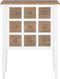 vidaXL - Dressoir - 54x30x80 - cm - massief - hout - wit