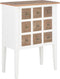 vidaXL - Dressoir - 54x30x80 - cm - massief - hout - wit
