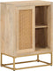 vidaXL - Dressoir - 55x30x76 - cm - massief - mangohout - en - ijzer