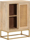 vidaXL - Dressoir - 55x30x76 - cm - massief - mangohout - en - ijzer