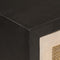 vidaXL - Dressoir - 55x30x76 - cm - massief - mangohout - en - ijzer - zwart