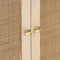 vidaXL - Dressoir - 55x30x76 - cm - massief - mangohout - en - ijzer - zwart