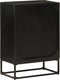 vidaXL - Dressoir - 55x30x76 - cm - massief - mangohout - en - ijzer - zwart