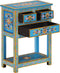 vidaXL - Dressoir - 55x30x76 - cm - massief - mangohout - turquoise