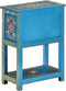 vidaXL - Dressoir - 55x30x76 - cm - massief - mangohout - turquoise