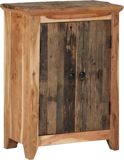 vidaXL - Dressoir - 55x33x75 - cm - massief - acaciahout - en - gerecycled - hout