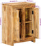 vidaXL - Dressoir - 55x33x75 - cm - massief - mangohout