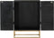 vidaXL - Dressoir - 55x34x75 - cm - massief - mangohout - en - ijzer - zwart
