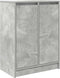 vidaXL - Dressoir - 57x34x76 - cm - bewerkt - hout - betongrijs