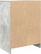 vidaXL - Dressoir - 57x34x76 - cm - bewerkt - hout - betongrijs