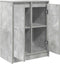 vidaXL - Dressoir - 57x34x76 - cm - bewerkt - hout - betongrijs