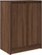 vidaXL - Dressoir - 57x34x76 - cm - bewerkt - hout - bruin - eikenkleurig