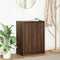 vidaXL - Dressoir - 57x34x76 - cm - bewerkt - hout - bruin - eikenkleurig