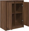 vidaXL - Dressoir - 57x34x76 - cm - bewerkt - hout - bruin - eikenkleurig