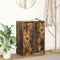 vidaXL - Dressoir - 57x34x76 - cm - bewerkt - hout - gerookt - eikenkleurig