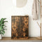 vidaXL - Dressoir - 57x34x76 - cm - bewerkt - hout - gerookt - eikenkleurig
