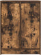 vidaXL - Dressoir - 57x34x76 - cm - bewerkt - hout - gerookt - eikenkleurig