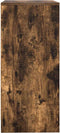 vidaXL - Dressoir - 57x34x76 - cm - bewerkt - hout - gerookt - eikenkleurig