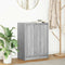 vidaXL - Dressoir - 57x34x76 - cm - bewerkt - hout - grijs - sonoma - eikenkleurig