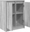 vidaXL - Dressoir - 57x34x76 - cm - bewerkt - hout - grijs - sonoma - eikenkleurig