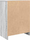 vidaXL - Dressoir - 57x34x76 - cm - bewerkt - hout - grijs - sonoma - eikenkleurig