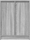 vidaXL - Dressoir - 57x34x76 - cm - bewerkt - hout - grijs - sonoma - eikenkleurig
