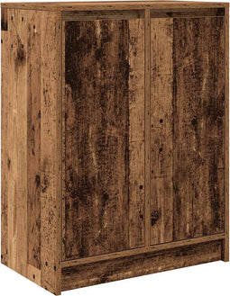 vidaXL - Dressoir - 57x34x76 - cm - bewerkt - hout - oud - houtkleurig