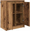 vidaXL - Dressoir - 57x34x76 - cm - bewerkt - hout - oud - houtkleurig