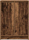 vidaXL - Dressoir - 57x34x76 - cm - bewerkt - hout - oud - houtkleurig